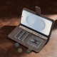 For Samsung Galaxy S24+ 5G AZNS A2 Series Tri-Card Wallet RFID Vegan Leather Phone Case with Strap(Brown)
