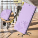 For Samsung Galaxy S23+ 5G Strong Magnetic Dual Butterfly RFID Vegan Leather Phone Case(Light Purple)
