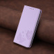 For Samsung Galaxy S23+ 5G Strong Magnetic Dual Butterfly RFID Vegan Leather Phone Case(Light Purple)