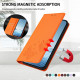 For Samsung Galaxy S23+ 5G Strong Magnetic Dual Butterfly RFID Vegan Leather Phone Case(Orange)