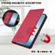 For Samsung Galaxy S23+ 5G Strong Magnetic Dual Butterfly RFID Vegan Leather Phone Case(Red)