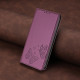 For Samsung Galaxy S23+ 5G Strong Magnetic Dual Butterfly RFID Vegan Leather Phone Case(Violet Purple)