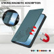 For Samsung Galaxy S23+ 5G Strong Magnetic Dual Butterfly RFID Vegan Leather Phone Case(Peacock Green)
