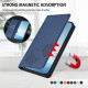 For Samsung Galaxy S23+ 5G Strong Magnetic Dual Butterfly RFID Vegan Leather Phone Case(Dark Blue)