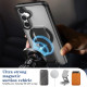 For Samsung Galaxy S24+ 5G Skin-Friendly D-Ring Holder Magnetic Shockproof Phone Case(Black)