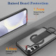 For Samsung Galaxy S24+ 5G Skin-Friendly D-Ring Holder Magnetic Shockproof Phone Case(Black)