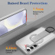 For Samsung Galaxy S24+ 5G Skin-Friendly D-Ring Holder Magnetic Shockproof Phone Case(Gray)