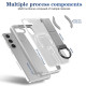 For Samsung Galaxy S24+ 5G Skin-Friendly D-Ring Holder Magnetic Shockproof Phone Case(Gray)