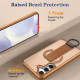 For Samsung Galaxy S24+ 5G Skin-Friendly D-Ring Holder Magnetic Shockproof Phone Case(Khaki)