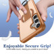 For Samsung Galaxy S24+ 5G Skin-Friendly D-Ring Holder Magnetic Shockproof Phone Case(Khaki)