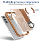 For Samsung Galaxy S24+ 5G Skin-Friendly D-Ring Holder Magnetic Shockproof Phone Case(Khaki)