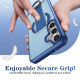 For Samsung Galaxy S24+ 5G Skin-Friendly D-Ring Holder Magnetic Shockproof Phone Case(Blue)