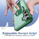 For Samsung Galaxy S24+ 5G Skin-Friendly D-Ring Holder Magnetic Shockproof Phone Case(Green)