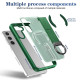 For Samsung Galaxy S24+ 5G Skin-Friendly D-Ring Holder Magnetic Shockproof Phone Case(Green)