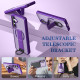 For Samsung Galaxy S24+ 5G Skin-Friendly D-Ring Holder Magnetic Shockproof Phone Case(Purple)