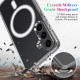 For Samsung Galaxy S24+ 5G Large Hole Camera MagSafe Magnetic Clear Acrylic TPU Case(Transparent)