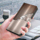 For Samsung Galaxy S24+ 5G Crystal-Like Painted Vegan Leather Phone Case(Silver Flowers)