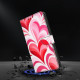 For Samsung Galaxy S24+ / S25+ 5G Crystal-Like Painted Vegan Leather Phone Case(Love Hearts)
