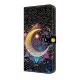 For Samsung Galaxy S24+ / S25+ 5G Crystal-Like Painted Vegan Leather Phone Case(Radiant Moon)