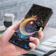 For Samsung Galaxy S24+ / S25+ 5G Crystal-Like Painted Vegan Leather Phone Case(Radiant Moon)