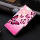 For Samsung Galaxy S24+ / S25+ 5G Crystal-Like Painted Vegan Leather Phone Case(Pink Butterfly)
