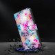 For Samsung Galaxy S24+ / S25+ 5G Crystal-Like Painted Vegan Leather Phone Case(Retro Flowers)