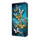 For Samsung Galaxy S24+ / S25+ 5G Crystal-Like Painted Vegan Leather Phone Case(Green Butterfly)