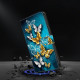 For Samsung Galaxy S24+ / S25+ 5G Crystal-Like Painted Vegan Leather Phone Case(Green Butterfly)