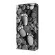 For Samsung Galaxy S24+ / S25+ 5G Crystal-Like Painted Vegan Leather Phone Case(Stone Footprints)