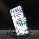 For Samsung Galaxy S24+ / S25+ 5G Crystal-Like Painted Vegan Leather Phone Case(Watercolor Leaves)