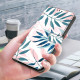 For Samsung Galaxy S24+ / S25+ 5G Crystal-Like Painted Vegan Leather Phone Case(Watercolor Leaves)
