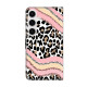 For Samsung Galaxy S24+ / S25+ 5G Crystal-Like Painted Vegan Leather Phone Case(Stripes and Leopard)
