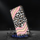 For Samsung Galaxy S24+ / S25+ 5G Crystal-Like Painted Vegan Leather Phone Case(Stripes and Leopard)