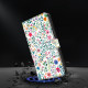 For Samsung Galaxy S24+ / S25+ 5G Crystal-Like Painted Vegan Leather Phone Case(Small Flowerbed)
