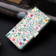 For Samsung Galaxy S24+ / S25+ 5G Crystal-Like Painted Vegan Leather Phone Case(Small Flowerbed)