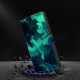 For Samsung Galaxy S24+ / S25+ 5G Crystal-Like Painted Vegan Leather Phone Case(Smoke)