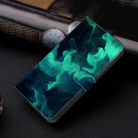 For Samsung Galaxy S24+ / S25+ 5G Crystal-Like Painted Vegan Leather Phone Case(Smoke)