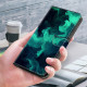 For Samsung Galaxy S24+ / S25+ 5G Crystal-Like Painted Vegan Leather Phone Case(Smoke)