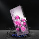 For Samsung Galaxy S24+ / S25+ 5G Crystal-Like Painted Vegan Leather Phone Case(Purple Flower)