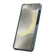 For Samsung Galaxy S24+ 5G melkco Litchi Texture Magnetic Half Coverage Genuine Leather Phone Case(Light Blue)