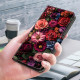 For Samsung Galaxy S24+ 5G Crystal-Like Painted Vegan Leather Phone Case(Flower Garden)