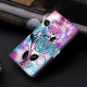 For Samsung Galaxy S24+ 5G Crystal-Like Painted Vegan Leather Phone Case(Pen Drawing Rose)