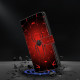 For Samsung Galaxy S24+ 5G Crystal-Like Painted Vegan Leather Phone Case(Black Spider)