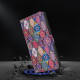 For Samsung Galaxy S24+ 5G Crystal-Like Painted Vegan Leather Phone Case(Red Floral Ethnic)