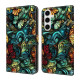 For Samsung Galaxy S24+ 5G Crystal-Like Painted Vegan Leather Phone Case(Flowers)