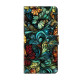 For Samsung Galaxy S24+ 5G Crystal-Like Painted Vegan Leather Phone Case(Flowers)