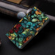 For Samsung Galaxy S24+ 5G Crystal-Like Painted Vegan Leather Phone Case(Flowers)
