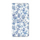 For Samsung Galaxy S24+ 5G Crystal-Like Painted Vegan Leather Phone Case(Watercolor Flowers Plants)