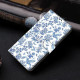 For Samsung Galaxy S24+ 5G Crystal-Like Painted Vegan Leather Phone Case(Watercolor Flowers Plants)