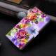 For Samsung Galaxy S24+ 5G Crystal-Like Painted Vegan Leather Phone Case(Fresh Flowers)